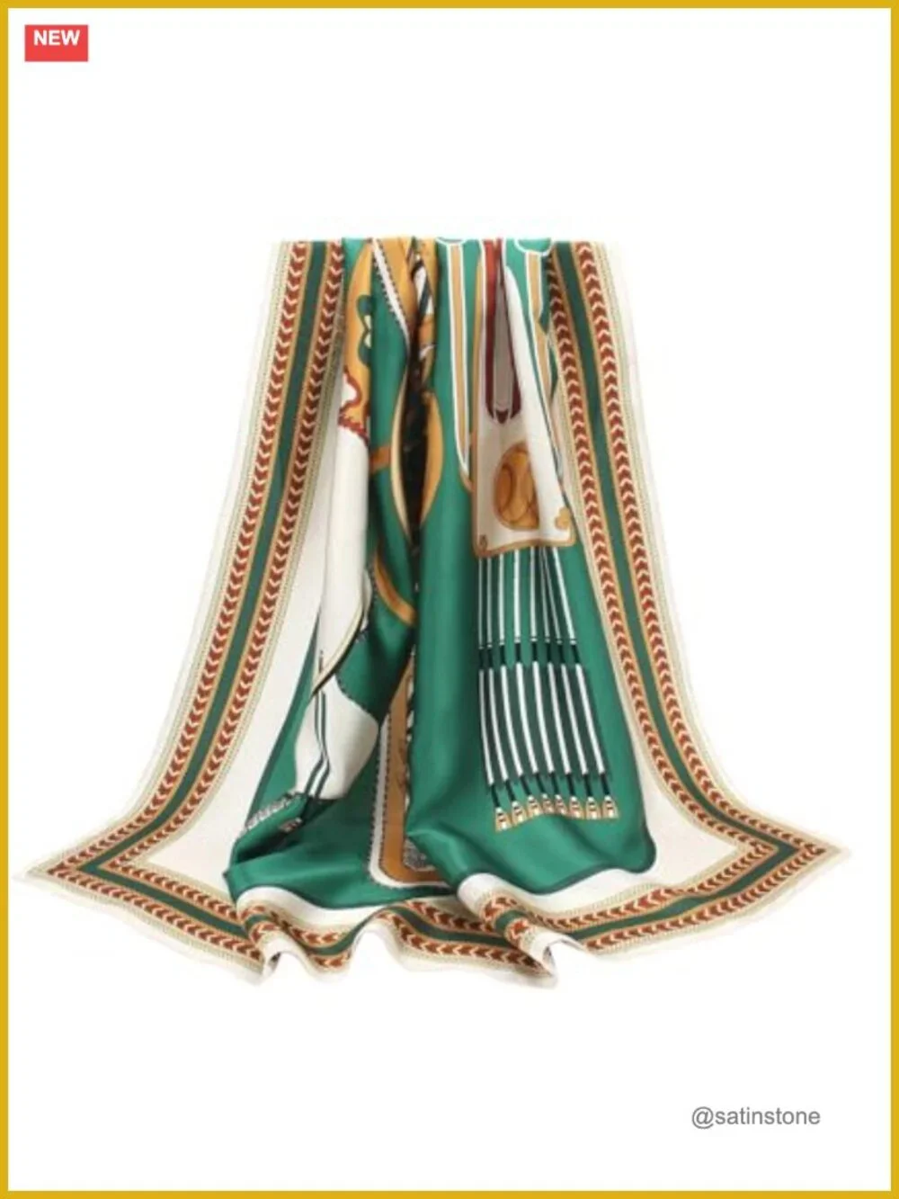 100% Mulberry Silk Scarf 35